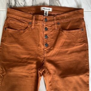 Madewell skinny pants. Size 29 orange skinny fit